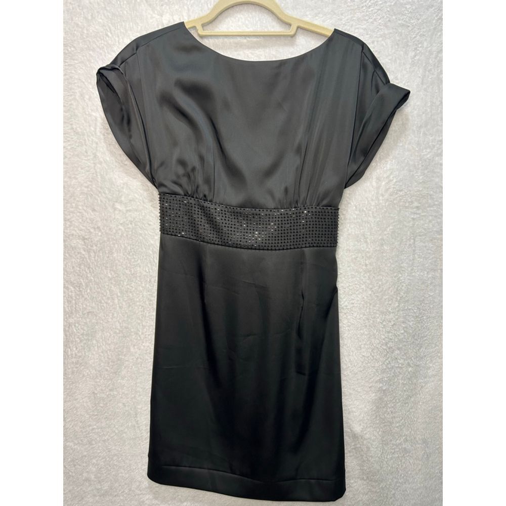 Women's BCBG Black Embellished Mini Dress Size 2